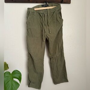 Cotton On Mens Corduroy Elastic Straight Leg Pants Size Large